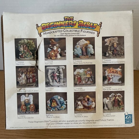 The Beginners Bible Jonah and The Whale Ceramic Collectible Figurine 1996 Rare - Picture 10 of 15